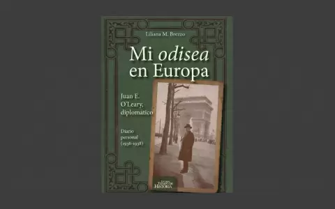 Portada de "Mi odisea en Europa. Juan E. O'Leary, diplom�tico. Diario personal (1936 - 1938)". Editorial Tiempo de Historia.