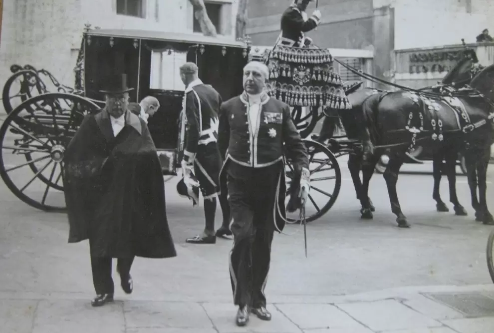 Juan E. O'leary el dia de presentar sus credenciales diplomaticas ante el rey de italia