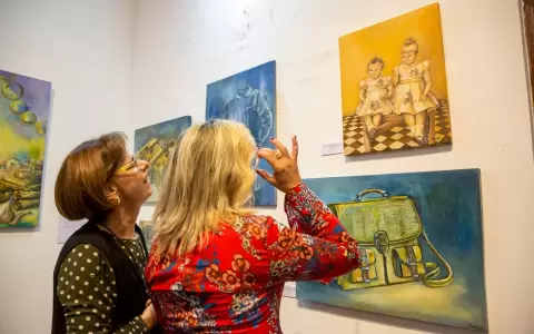 Inauguraci�n de la muestra en el CCR El Cabildo.