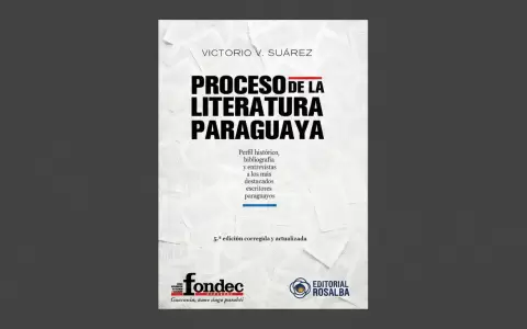 Portada de "Proceso de la literatura paraguaya" de Victorio V. Su�rez. Quinta edici�n.