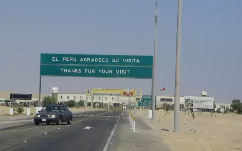 Tacna, frontera entre Per� y Chile.