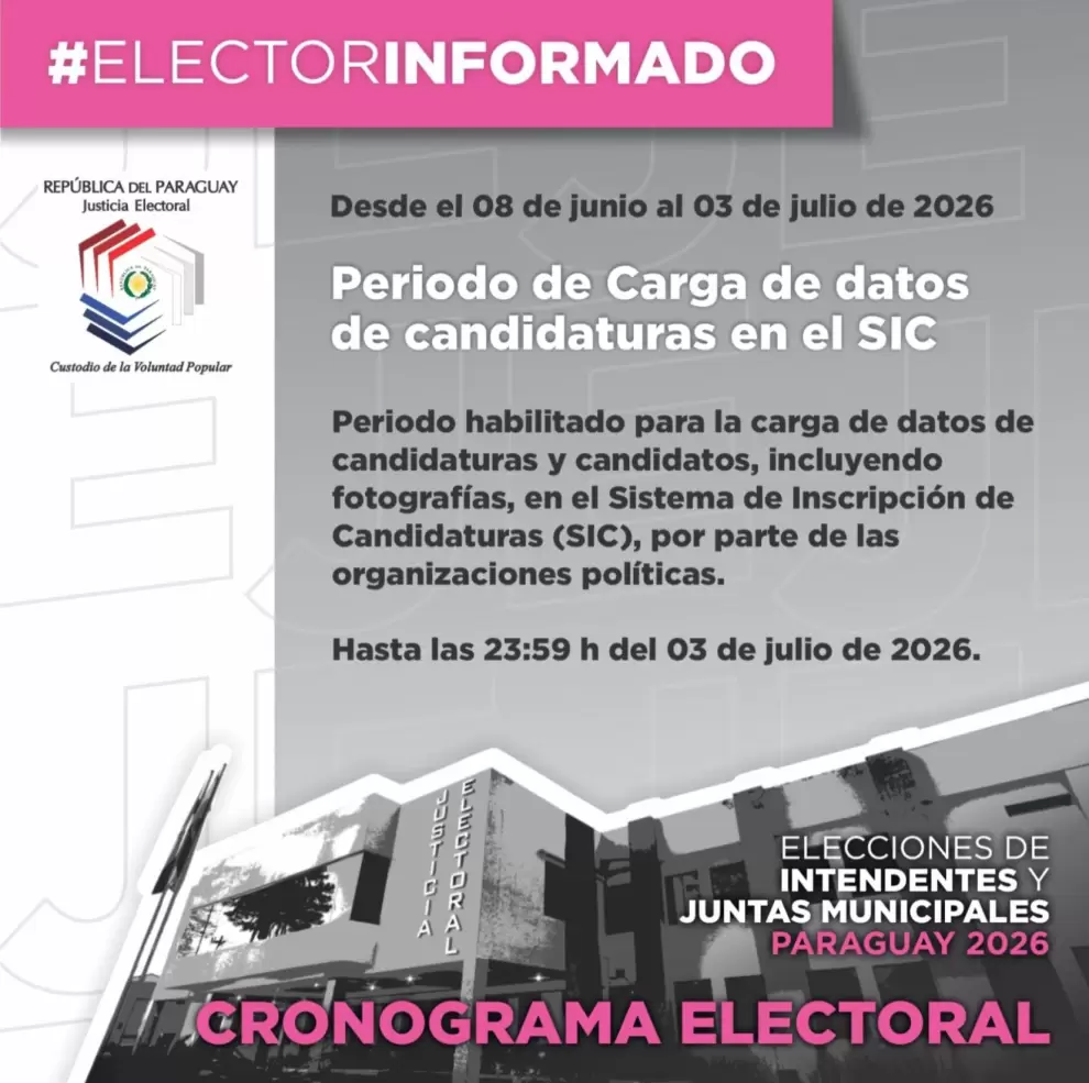 Calendario electoral.