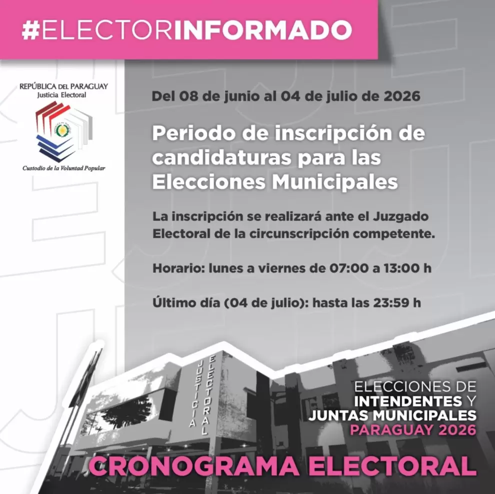 Calendario electoral.