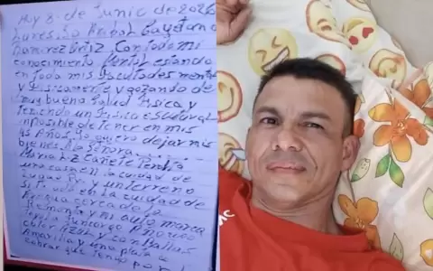 La carta que dej� An�bal Cayetano Ram�rez, hombre que tom� de reh�n a una mujer.
