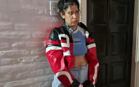 M�nica Dahiana B�veda B�ez, de 24 a�os, influencer detenida por la SENAD.