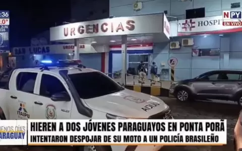 J�venes paraguayos habr�an intentado robar en Brasil.