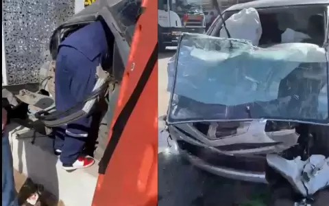 Accidente sobre Avenida Von Poleski.