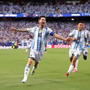 Lionel Messi lleg� a 16 tantos en los Mundiales, la misma cantidad que el alem�n Miroslav Klose.