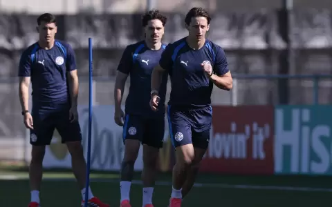 Mat�as Galarza, una de las novedades que prepara el seleccionador Gustavo Alfaro para el segundo partido de la Albirroja.