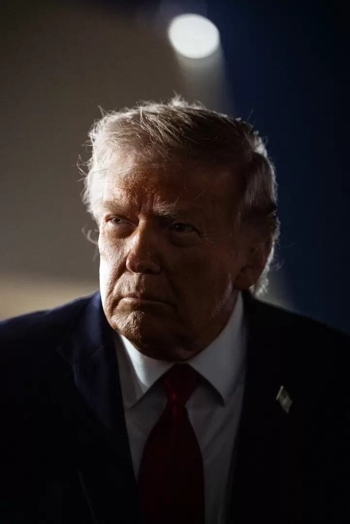 El presidente Trump durante un viaje reciente para asistir a las finales de la NBA en Nueva York. Haiyun Jiang/The New York Times