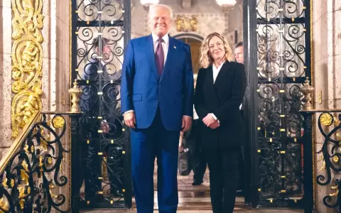 Donald Trump y Girogia Meloni.