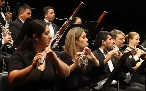 Integrantes de la Orquesta Sinf�nica Nacional.