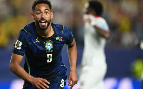 Matheus Cunha, autor de dos goles en el triunfo de Brasil sobre Hait�.