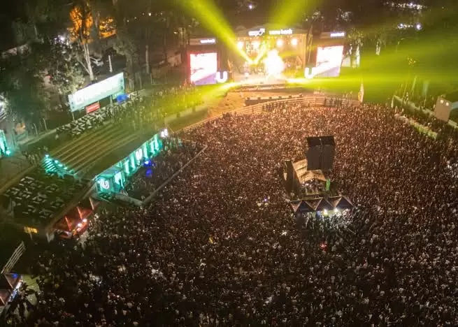 Conciertos en el ruedo central.
