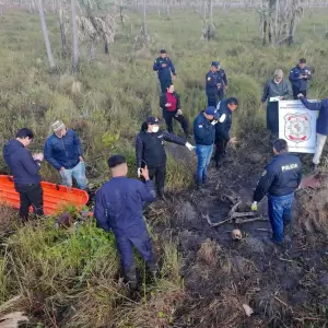 Restos humanos hallados en una estancia en San Pedro.