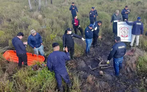 Restos humanos hallados en una estancia en San Pedro.