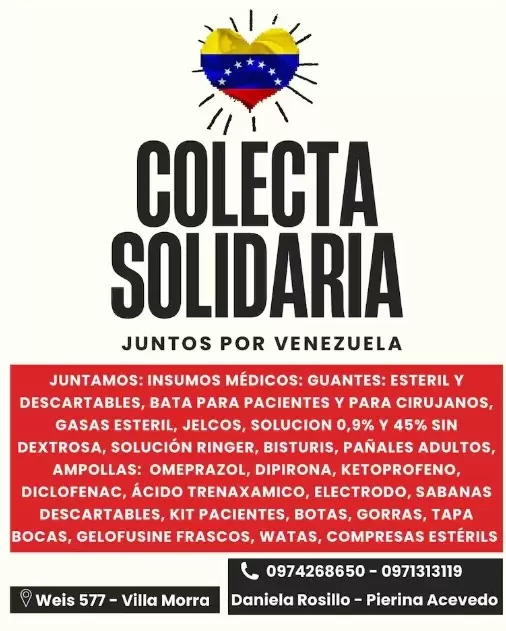 Colecta ciudadana desde Paraguay para Venezuela.