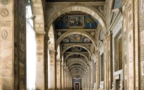 Detalle de los frescos de la Logia de Rafael, en el Palacio Apost�lico del Vaticano.