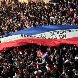 Paraguay clasifica a octavos de finales Mundial 2026- festejo - pante�n de los h�roes - calle palma - festejo albirrojo