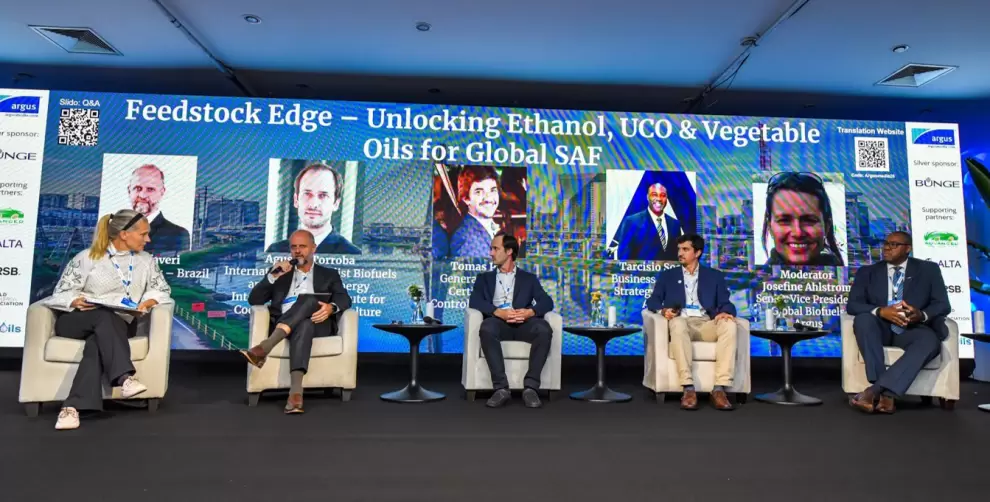 Feedstock Edge - Unlocking Ethanol, UCO & Vegetable Oils for Global SAF, foro que se desarroll� en San Pablo, Brasil.