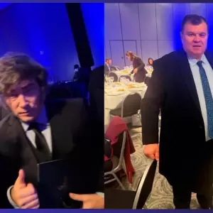 Fotos subidas en las redes sociales del senador en Argentina.