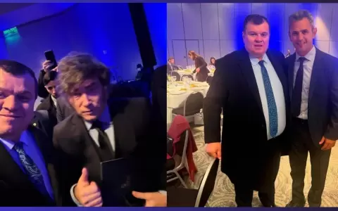 Fotos subidas en las redes sociales del senador en Argentina.