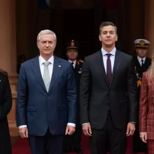 En el marco de agenda bilateral, Kast se reuni� con Pe�a y recibi� homenaje del Congreso