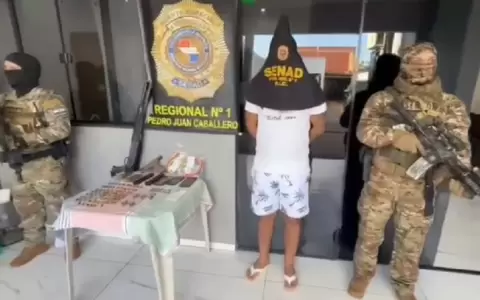 Eder Rafael Escurra Esp�nola, de 28 a�os, sobrino de Felipe Bar�n Escurra fue detenido este mi�rcoles en Capit�n Bado.