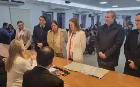 Soledad N��ez junto a dirigentes de la oposici�n.