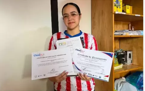 Tania Cardozo, estudiante e investigadora de 17 a�os.