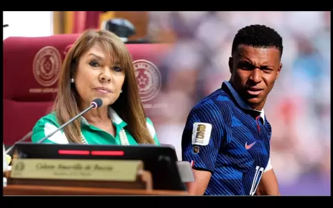 Celeste Amarilla y Mbapp�.