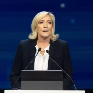L�der de Agrupaci�n Nacional, Marine Le Pen.
