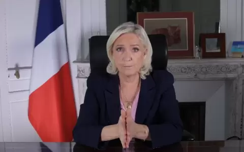 L�der de Agrupaci�n Nacional, Marine Le Pen.