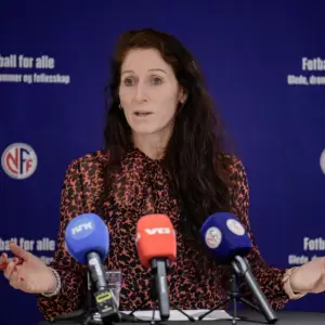 Lise Klaveness, presidenta de la Federaci�n Noruega de F�tbol.