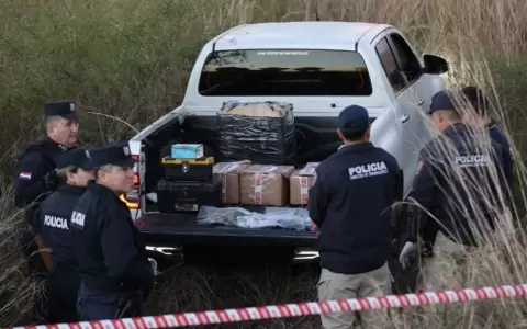 Hallan un segundo veh�culo utilizado para el atraco al dep�sito de la DNIT.