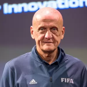 Pierluigi Collina, director de la Comisi�n de �rbitros de la FIFA.