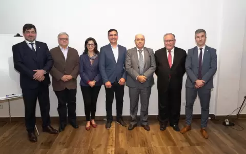 Ministros de Agricultura de los pa�ses integrantes del CAS, Argentina, Bolivia, Brasil, Chile, Paraguay y Uruguay, durante su 52.� Reuni�n Ordinaria.