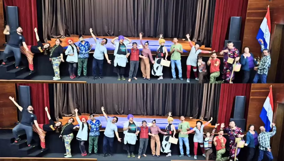 Jornada de los Talleres del Clown Rap� en la Casa de Arte Bochin, con la direcci�n de Jorge Br�tez.