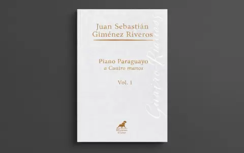 Portada de "Piano paraguayo a cuatro manos" (Vol. 1), de Juan Sebasti�n Gim�nez Riveros.