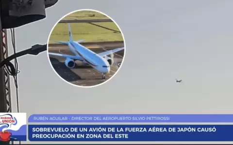 Avi�n japon�s en el aeropuerto Silvio Pettirossi.