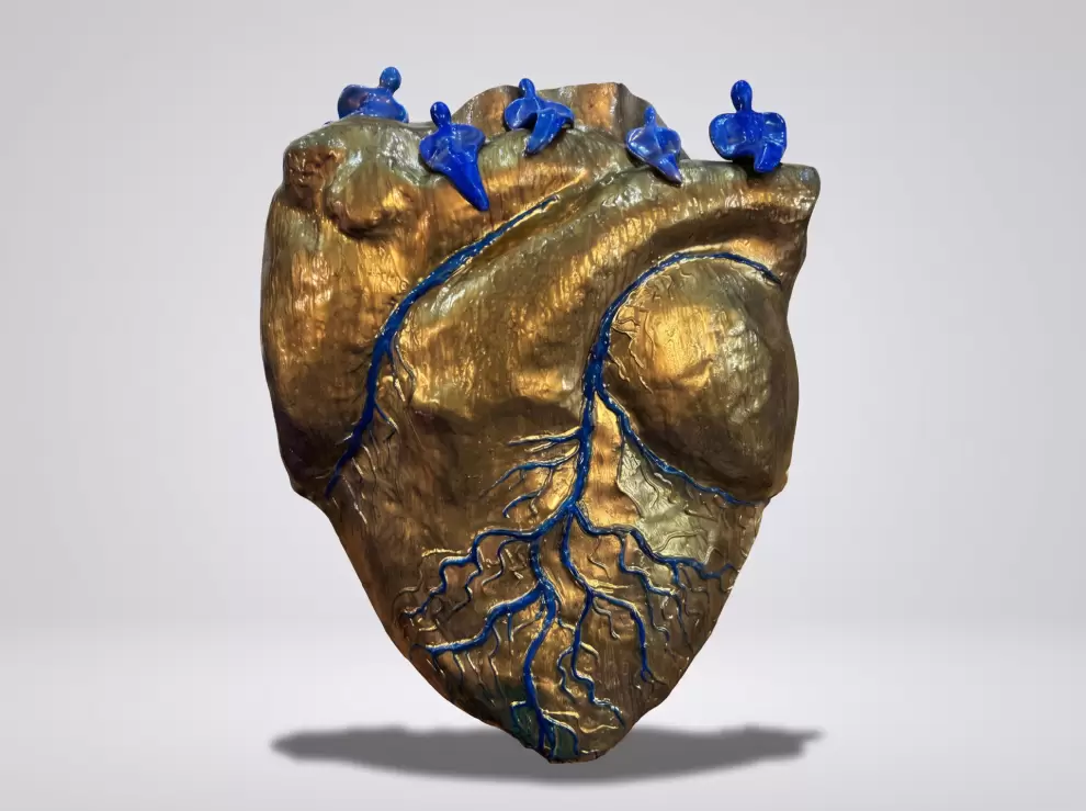 Liliana Sykora, José Quevedo y Rubén Sykora, obra que será exhibida en la muestra.