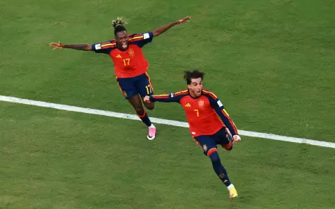 Ferr�n Torres anot� el �nico tanto del partido para la consagraci�n de Espa�a ante Argentina.