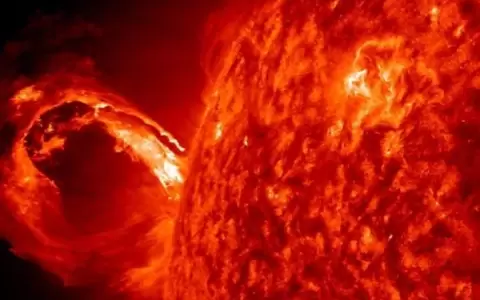 Tormenta solar.