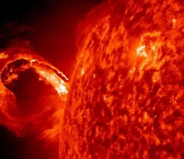Tormenta solar.