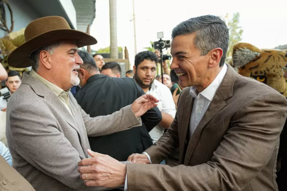 Santiago Peña en la apertura de la Expo 2026.