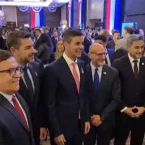 Encuentro de dirigentes colorados en Embajada de Estados Unidos.