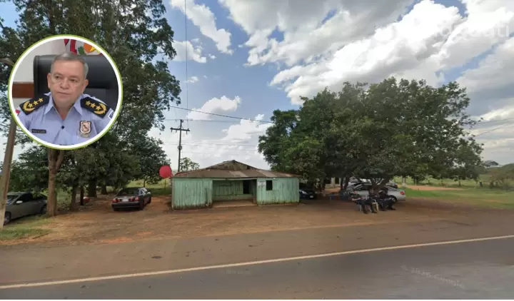 Puesto Policial de Naranjito atacado el martes.