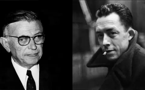 Jean-Paul Sartre y Albert Camus.