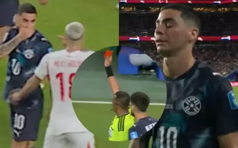 Iv�n Barton guardar� la tarjeta roja que exhibi� a Miguel Almir�n: "Es un trofeo para m�"