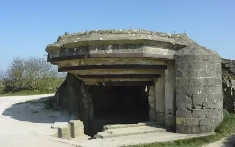 B�nker alem�n en Pointe du Hoc (Normand�a).
